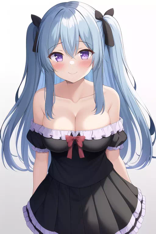 BLUE HAIR TWINTAIL