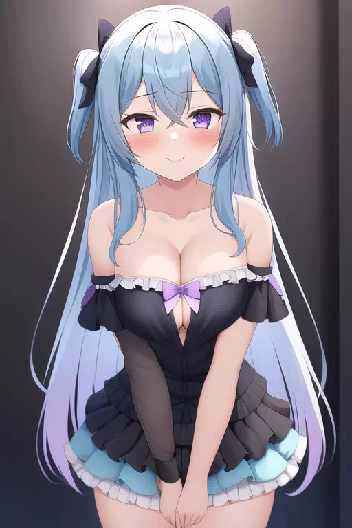 BLUE HAIR TWINTAIL