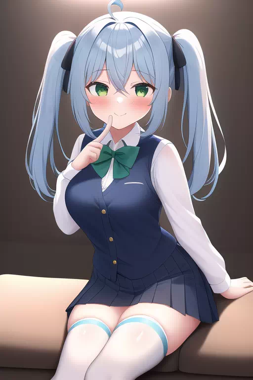 BLUE HAIR TWINTAIL