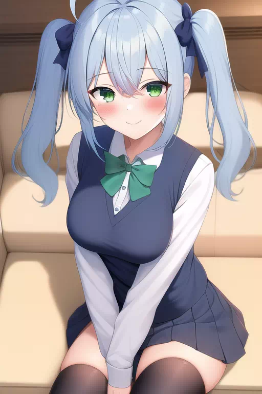 BLUE HAIR TWINTAIL