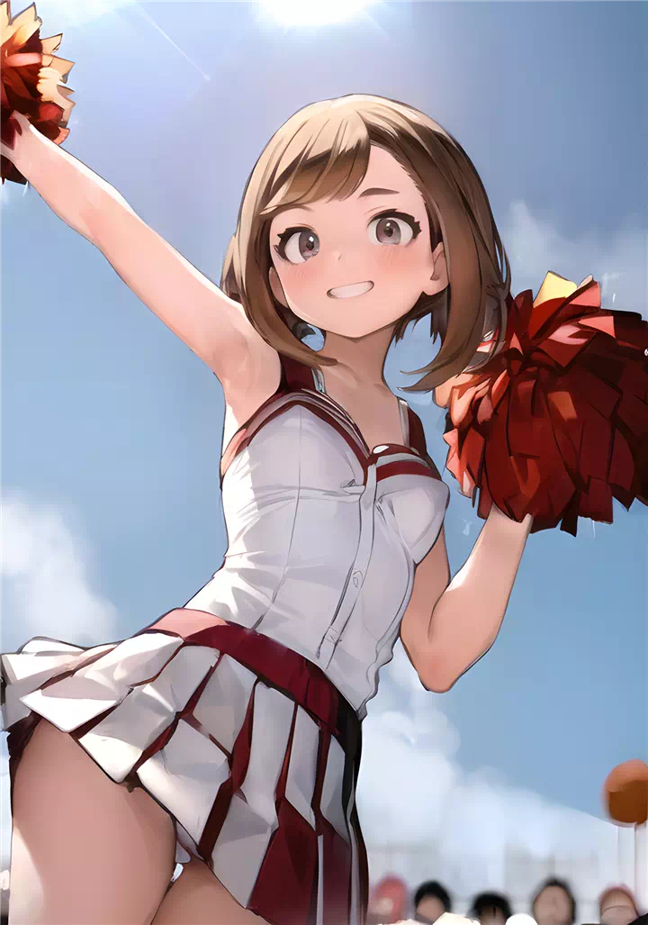 8)ochaco cheerleader panties #2