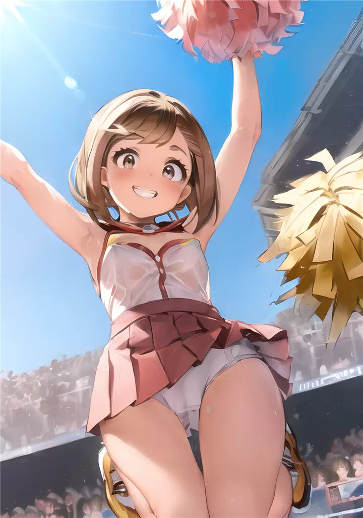 8)ochaco cheerleader panties #2