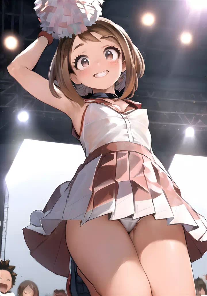 8)ochaco cheerleader panties #2