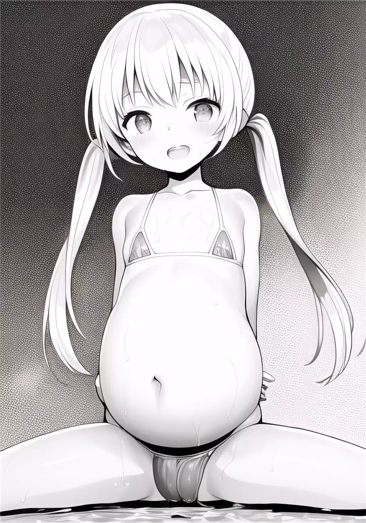 Pregnant loli manga style set 2