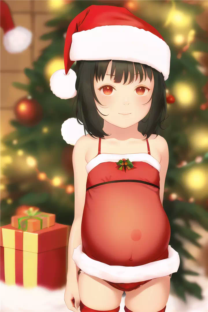 Pregnant loli christmas edition