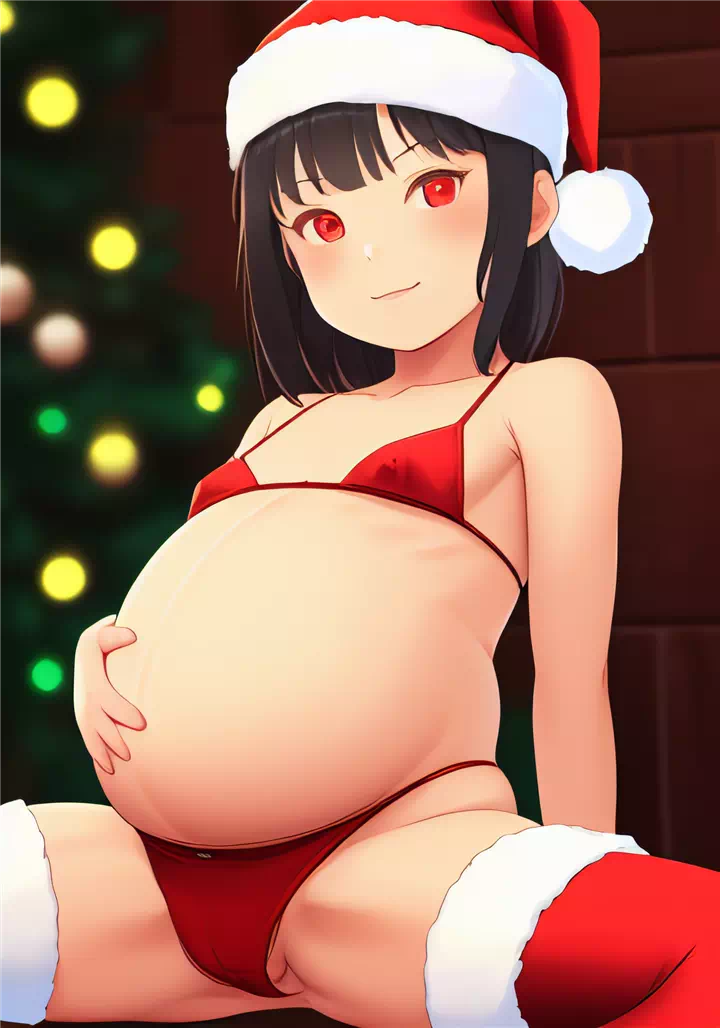 Pregnant loli christmas edition