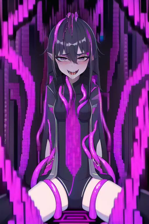 Glitch tentacles female Kirito 2