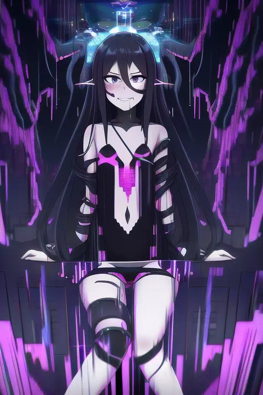 Glitch tentacles female Kirito 2