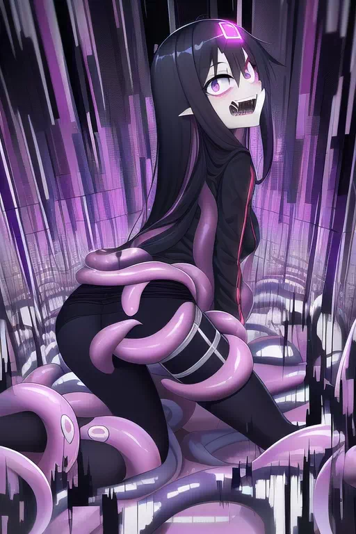 Glitch tentacles female Kirito 4