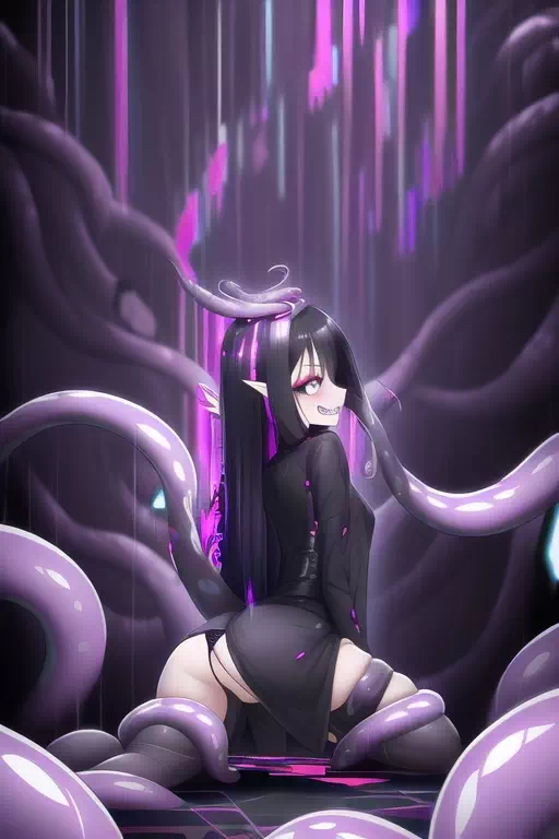 Glitch tentacles female Kirito 4