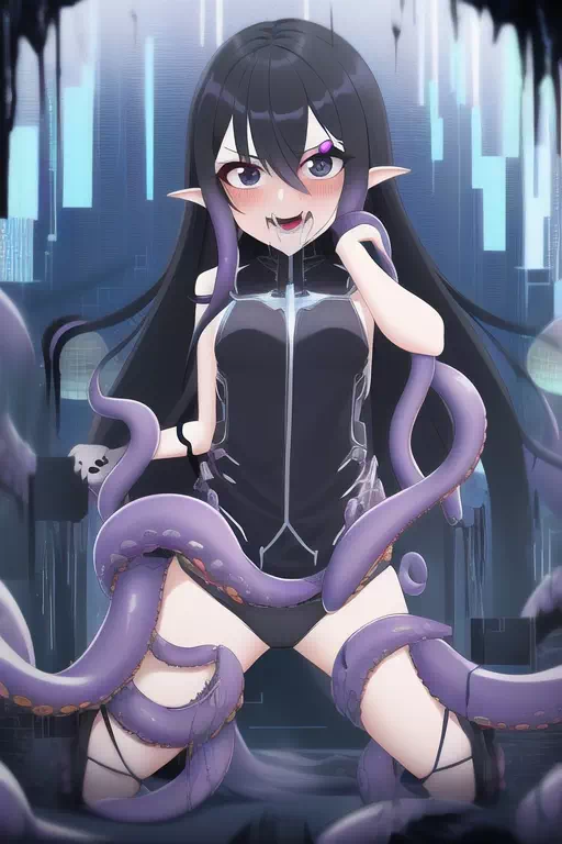 Glitch tentacles female Kirito 5