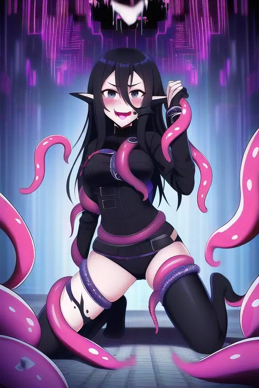Glitch tentacles female Kirito 5