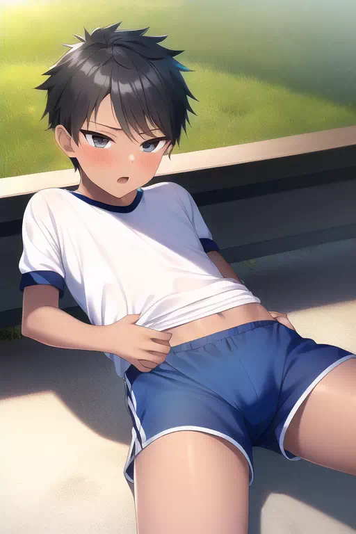 体操服の男の子