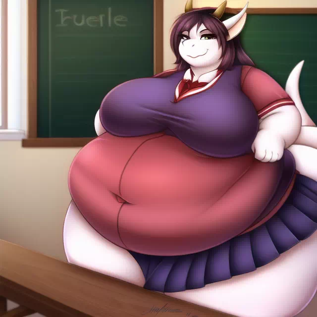 novelAI fat dragon girl furry