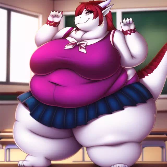 novelAI fat dragon girl furry