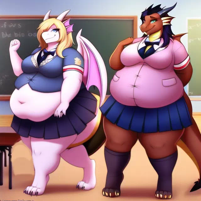 novelAI fat dragon girl furry