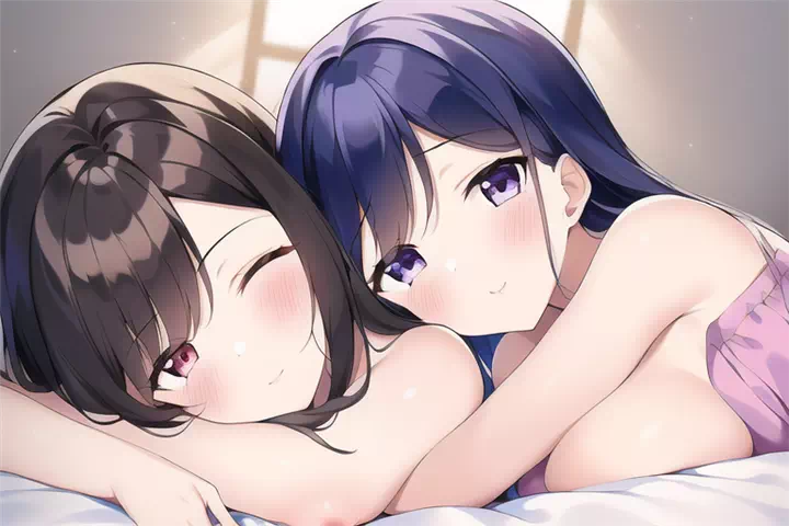 NovelAI 仲良しおやすみ百合イラストまとめ