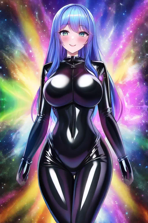 【NovelAI】Rubber suit girl