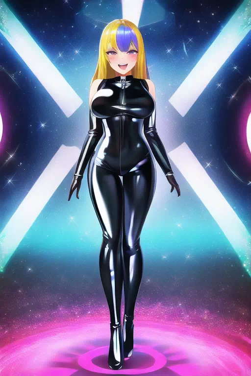 【NovelAI】Rubber suit girl