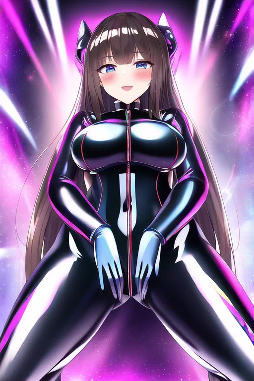 【NovelAI】Rubber suit girl