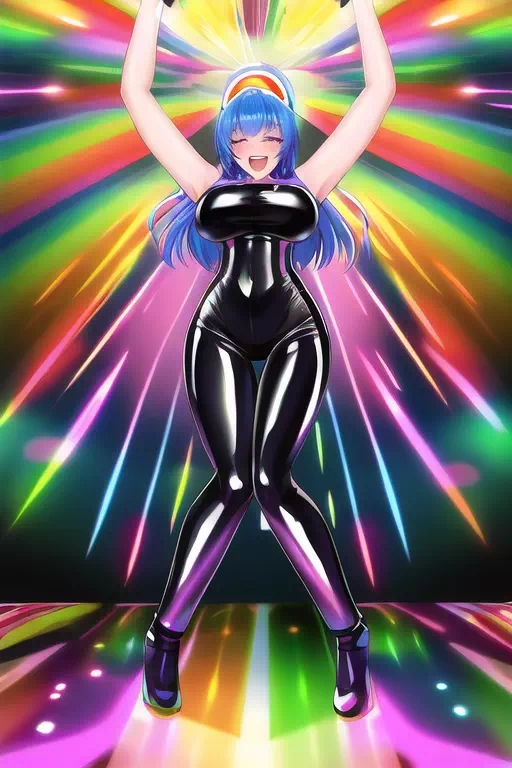 【NovelAI】Rubber suit girl