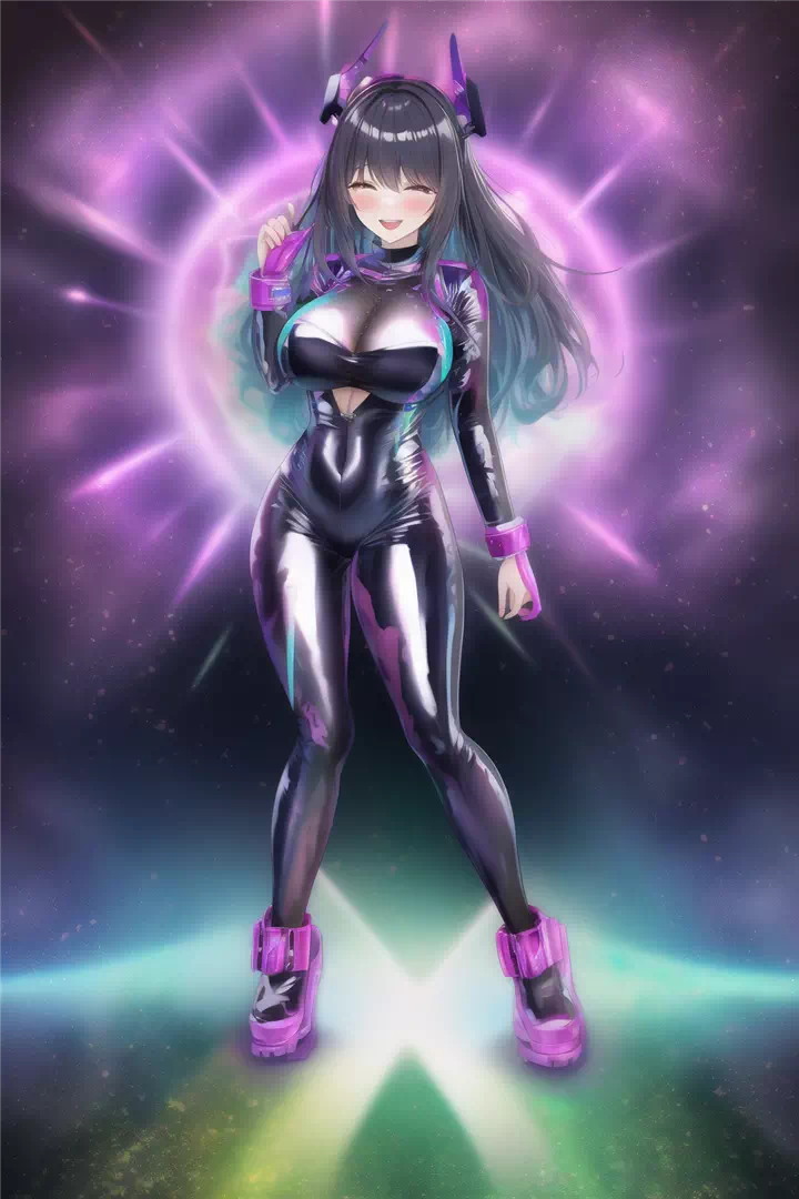 【NovelAI】Rubber suit girl