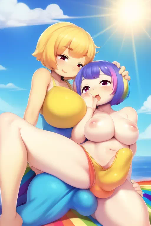 Rainbow Futa Lesbians