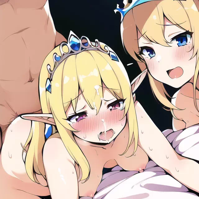 NovelAI エルフ姫＆エルフ女王母娘丼イラストまとめ