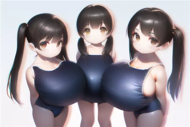 色々なスク水ロリ爆乳