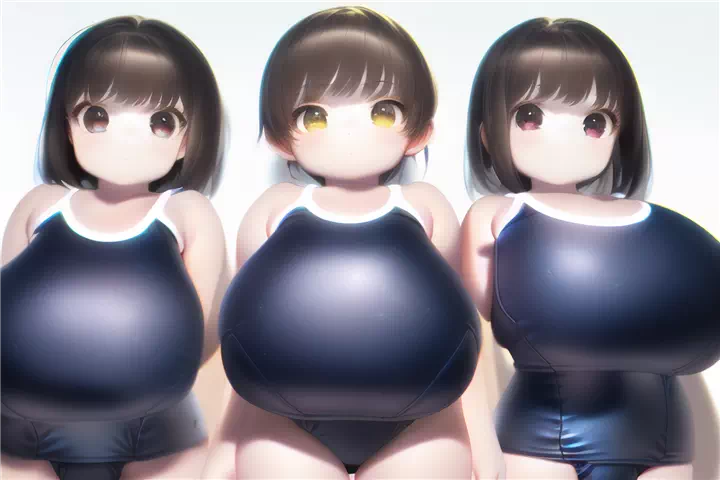 色々なスク水ロリ爆乳