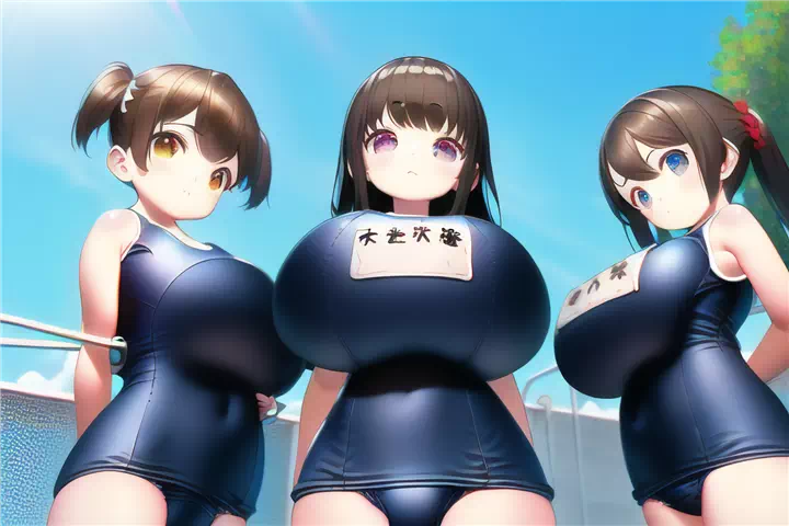 色々なスク水ロリ爆乳