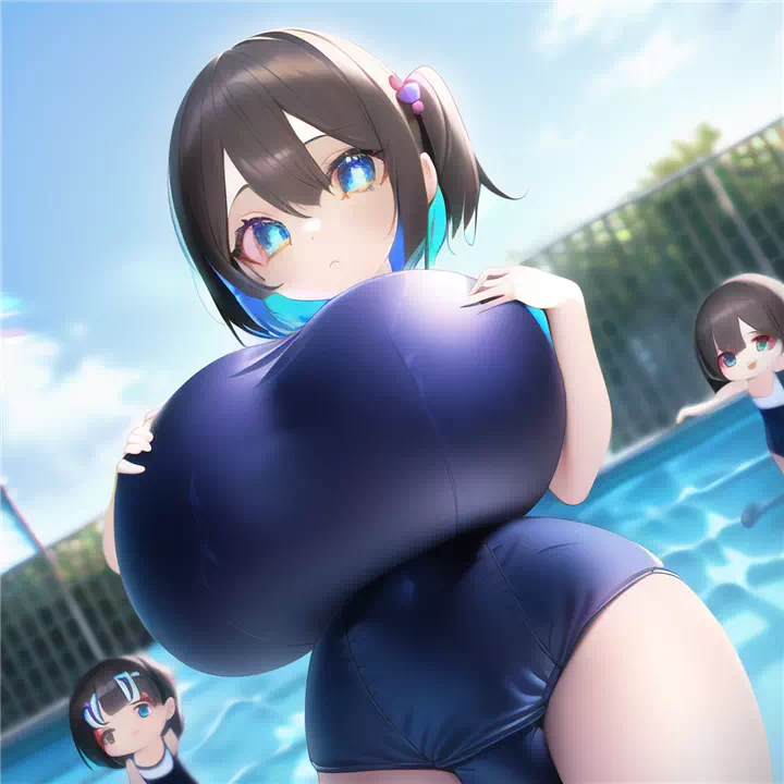 色々なスク水ロリ爆乳