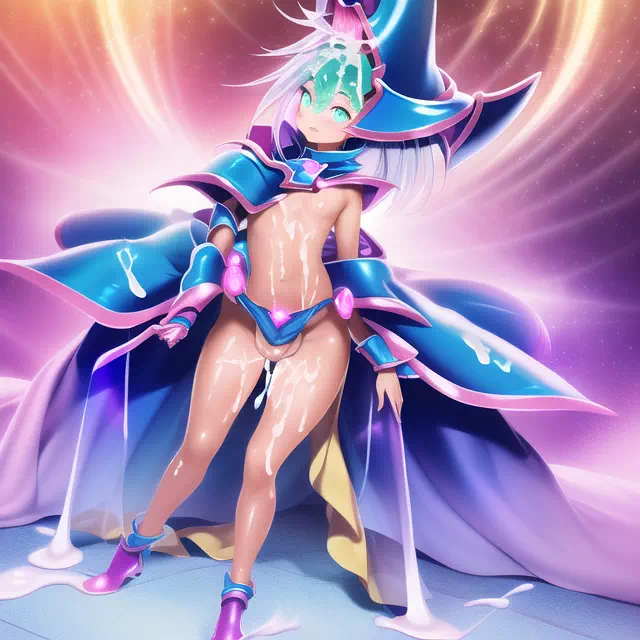 Dark Magician Girly Boy Cummedon