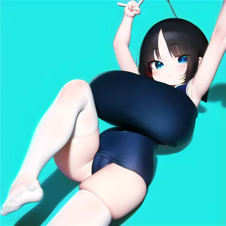 沢山のスク水ロリ爆乳