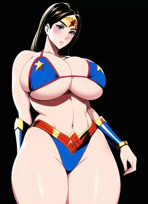 NovelAI： WonderWoman in bikini