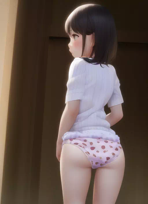 ロリパンツを履いたおしりにかぶりつきたい