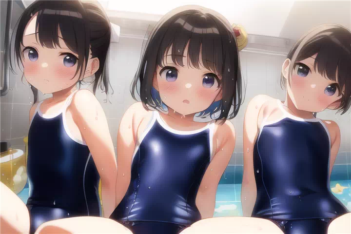 お風呂(スク水編おまけ)