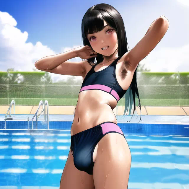 夏だプールだ男の娘？