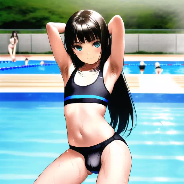 夏だプールだ男の娘？