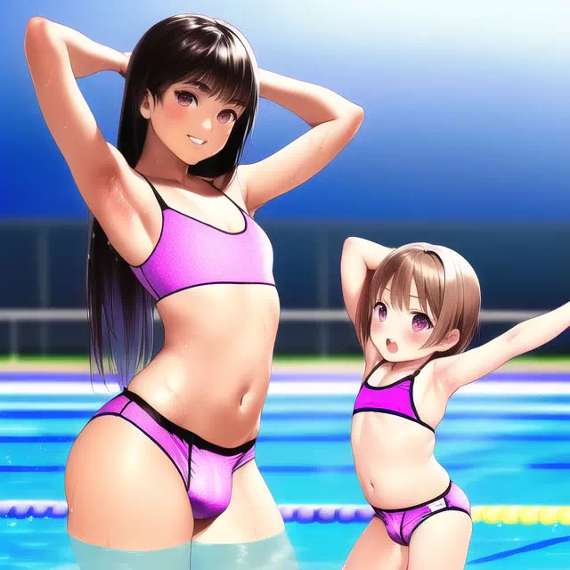 夏だプールだ男の娘？