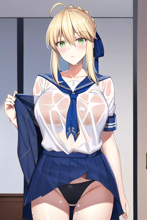 Artoria school girl