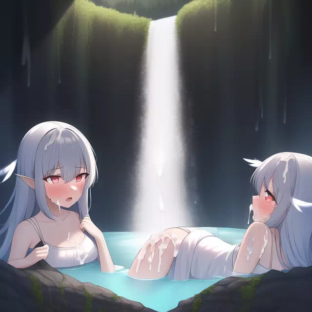 Angels at the fountain of cum