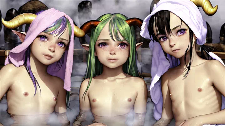 Hot Spring Bath girls