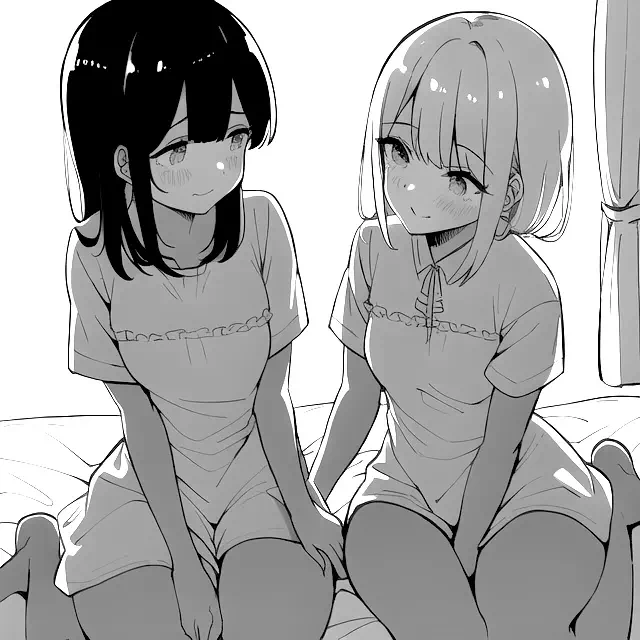 ツィッターAI百合イラスト