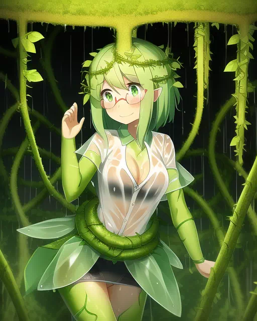 Plant girl scientist