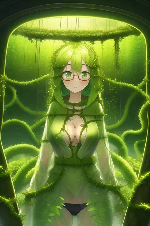 Plant girl scientist