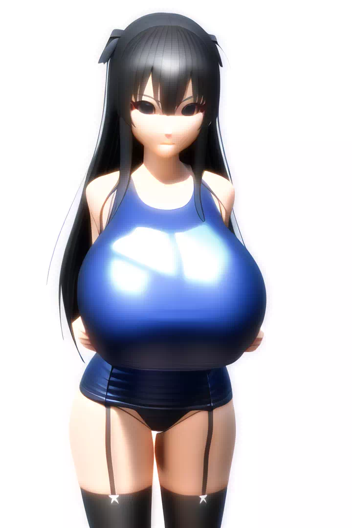 懲りずに3Dスク水爆乳