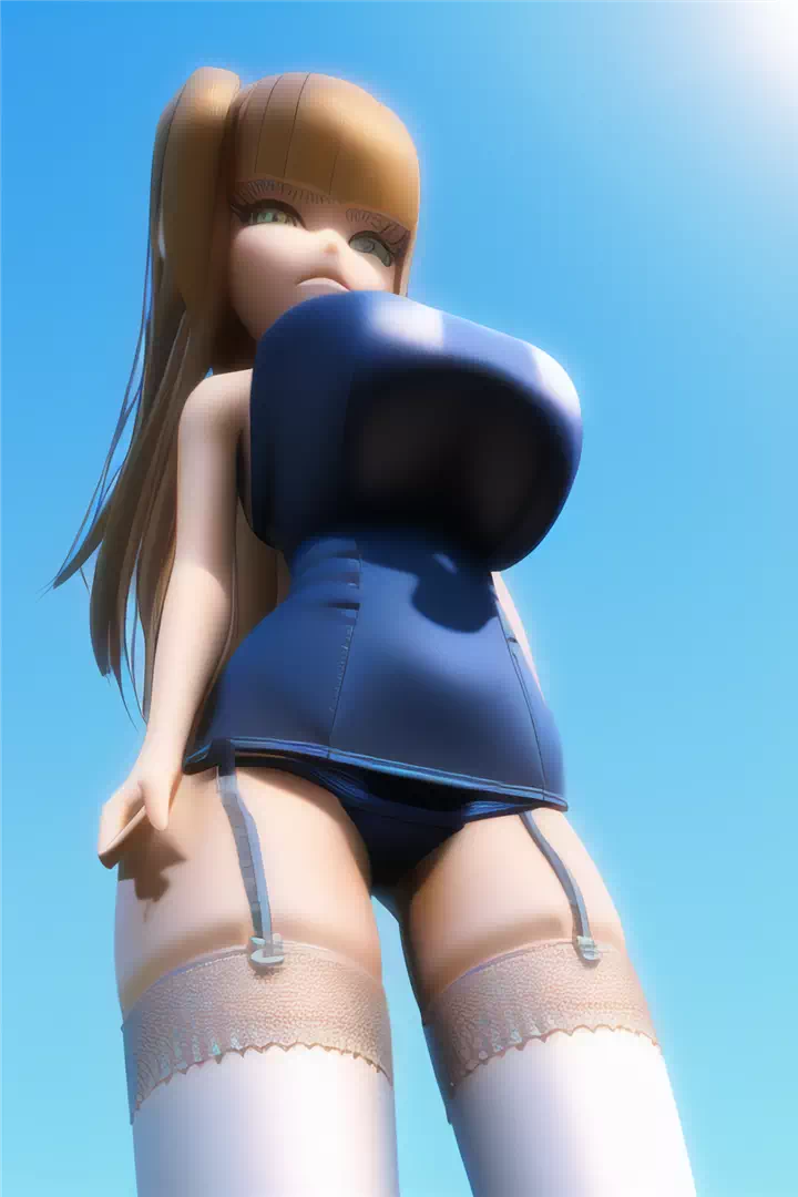 懲りずに3Dスク水爆乳