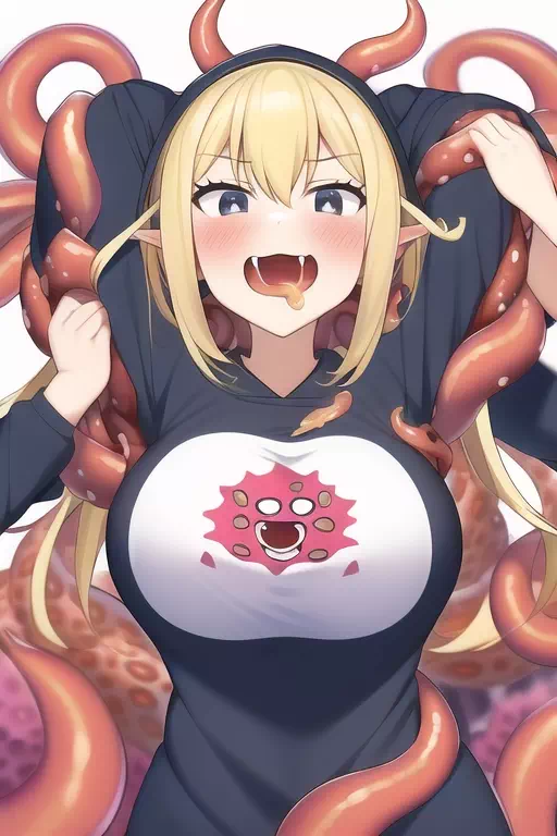 Tentacles on girl 2