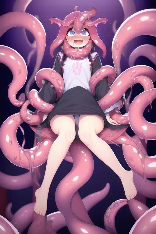 Tentacles on girl 5